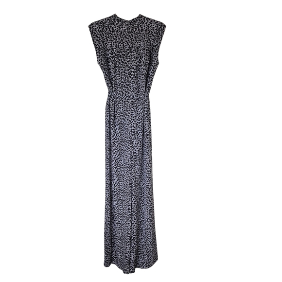 Michael Kors Abstract Animal Jaguar Print Jumpsuit With Belt NEW - Picture 3 of 9